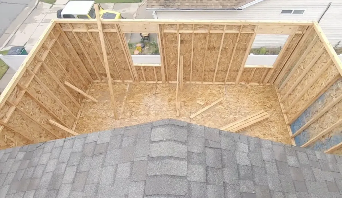 Home Addition Framing in Woodbridge